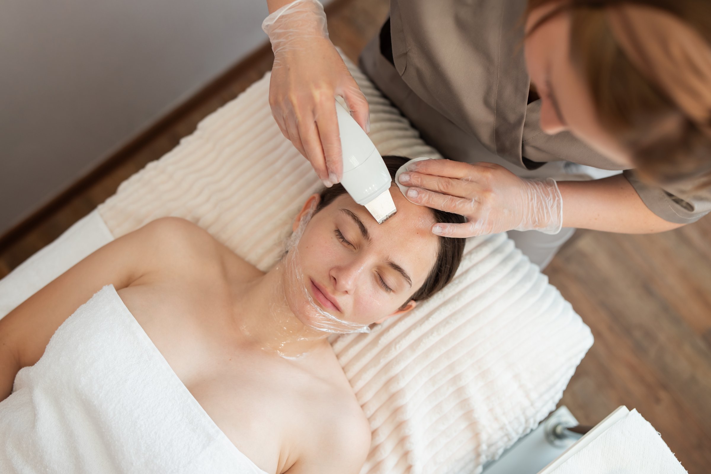 Professional beauty procedure, skin care, cosmetology concept