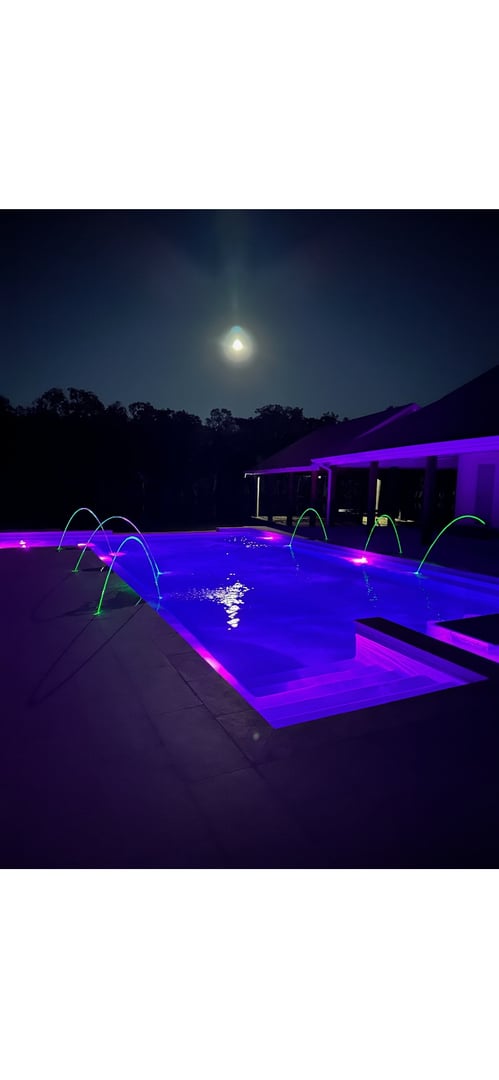 Swimming pool remodeling Morgan City - backyard pool with patio and outdoor seating
