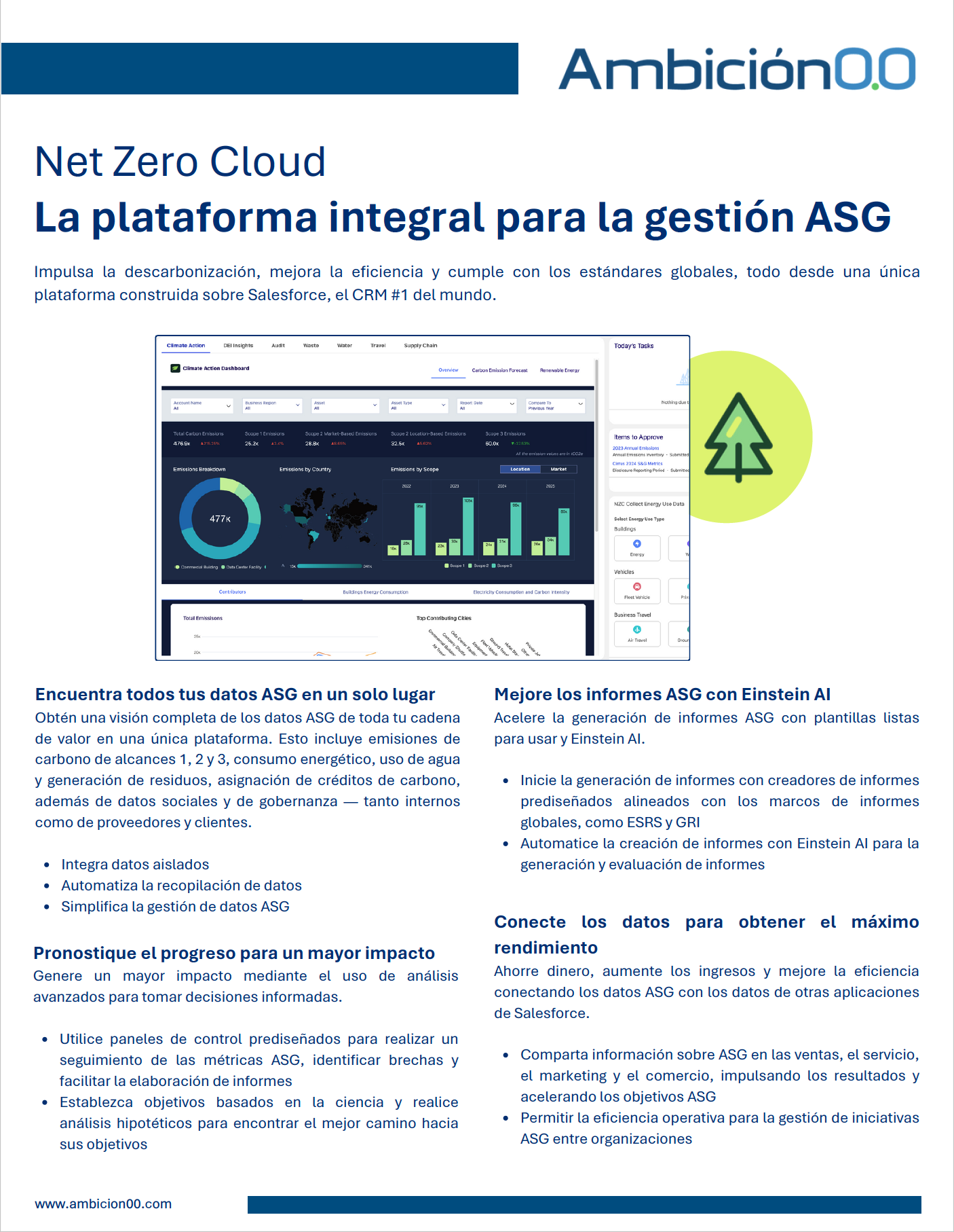 Brochure de Net Zero Cloud