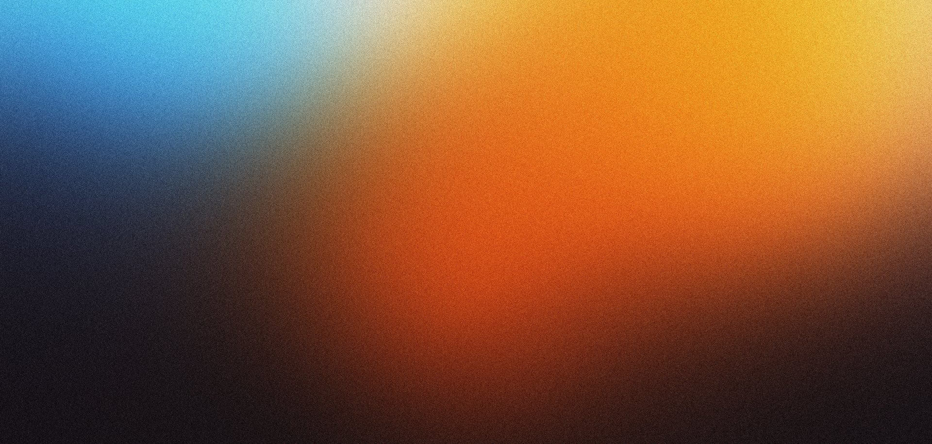 Abstract noise grainy background orange blue black colors