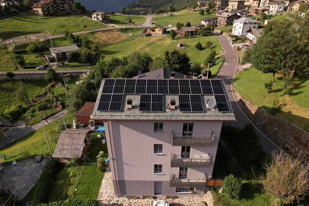 Residential solar panel installation