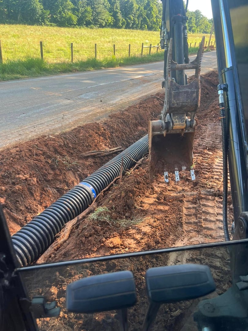 Blair Excavation utility installation work