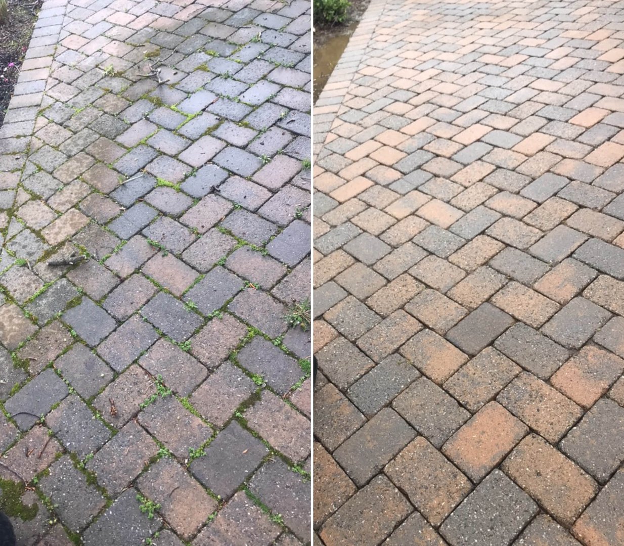 Patio and driveway cleaning