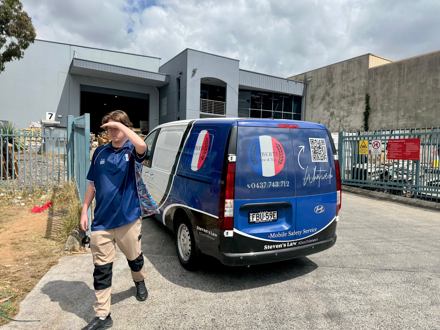 batch of equipment tagged after commercial test and tag service