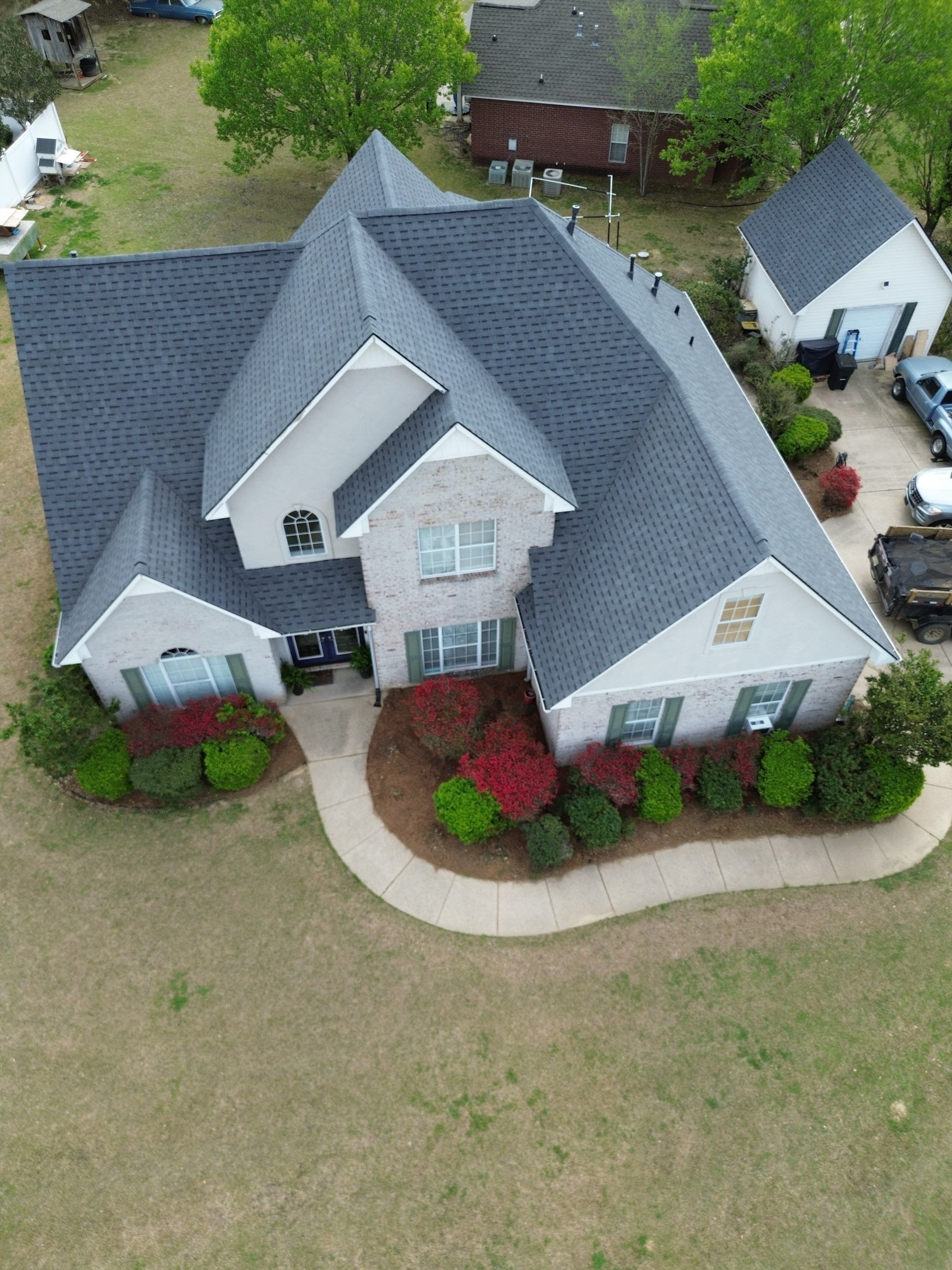 Completed roofing project