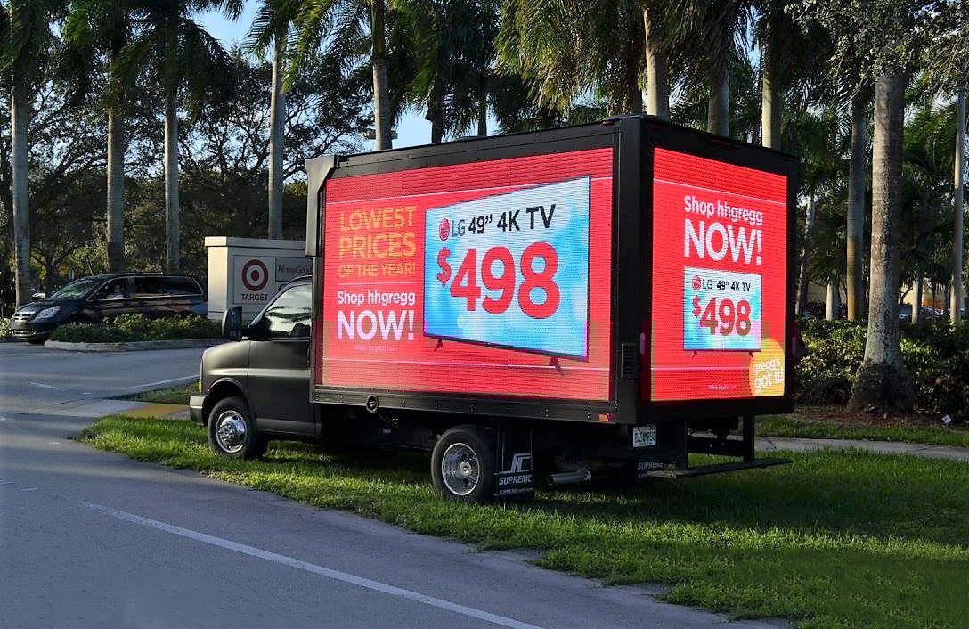 HH Gregg LED Mobile Billboard Truck