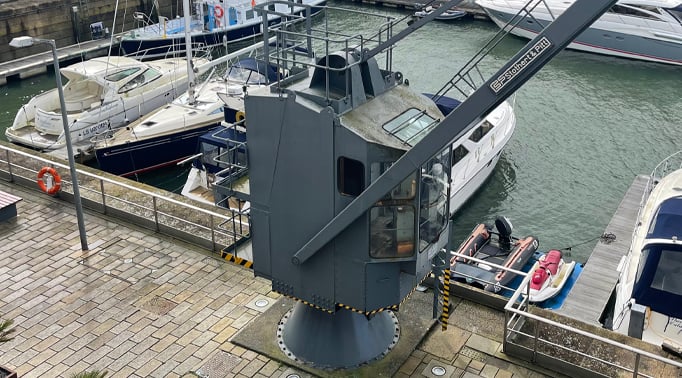 Laser rust cleaning harbour equipment royal william yard