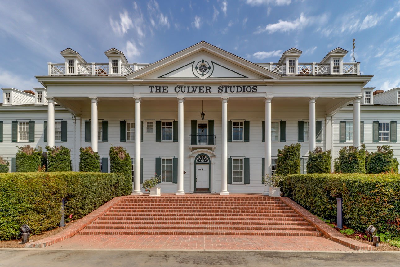 The Culver Studios mansion building in Culver City Los Angeles, a historic Hollywood film studio landmark known for classic movie production.