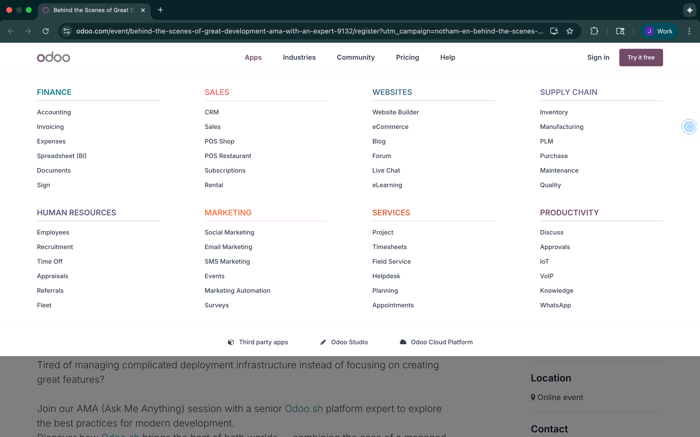 Odoo Tech Stack - Full ERP System