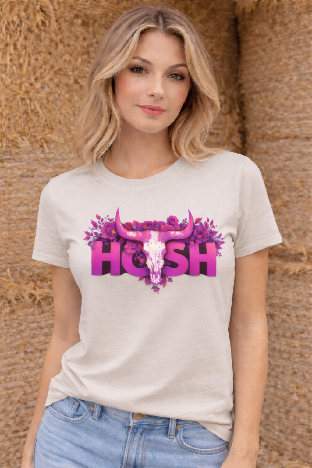 Prairie Bloom Tee Stone