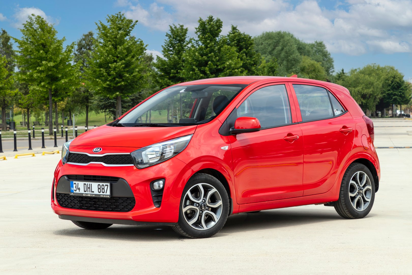 Istanbul, Turkey - May 28 2021 : Kia Picanto is a city car produced by the South Korean manufacturer Kia since 2004.