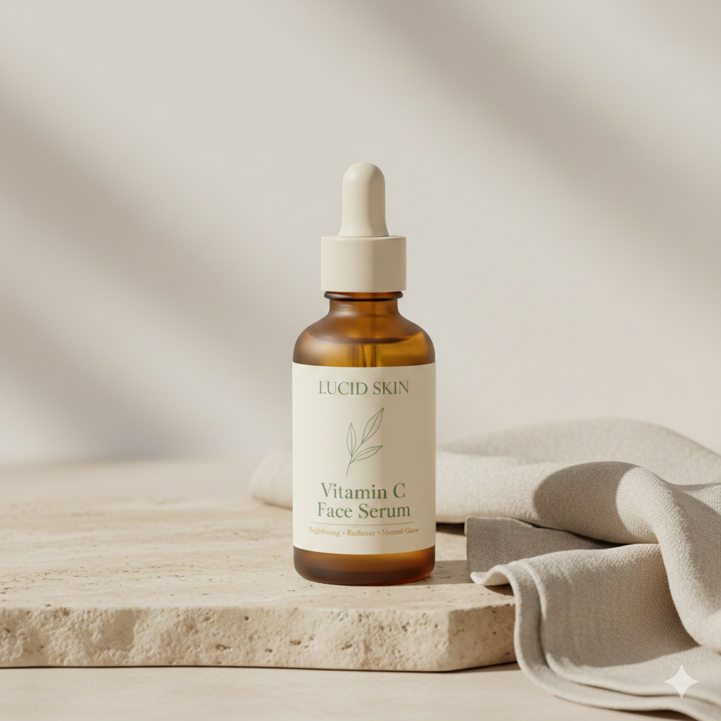 Lucid Skin Vitamin C Face Serum - Brightening natural skincare product
