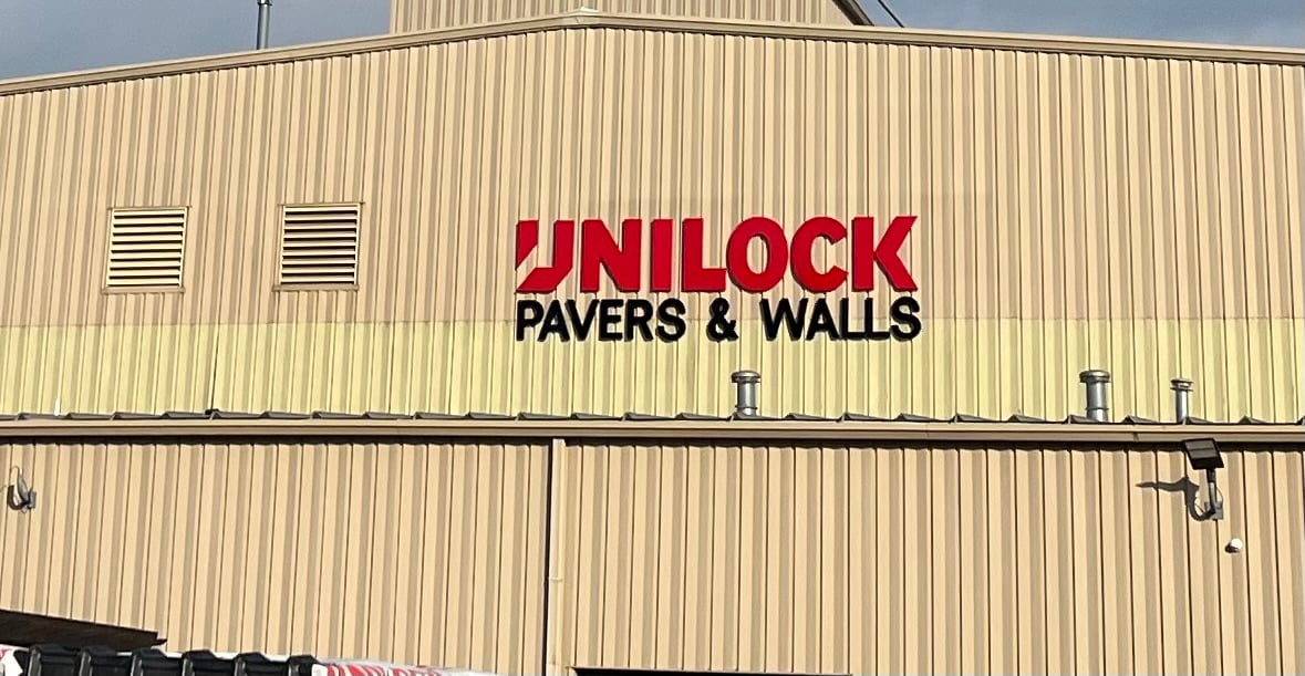 Channel letter illuminated signage installation