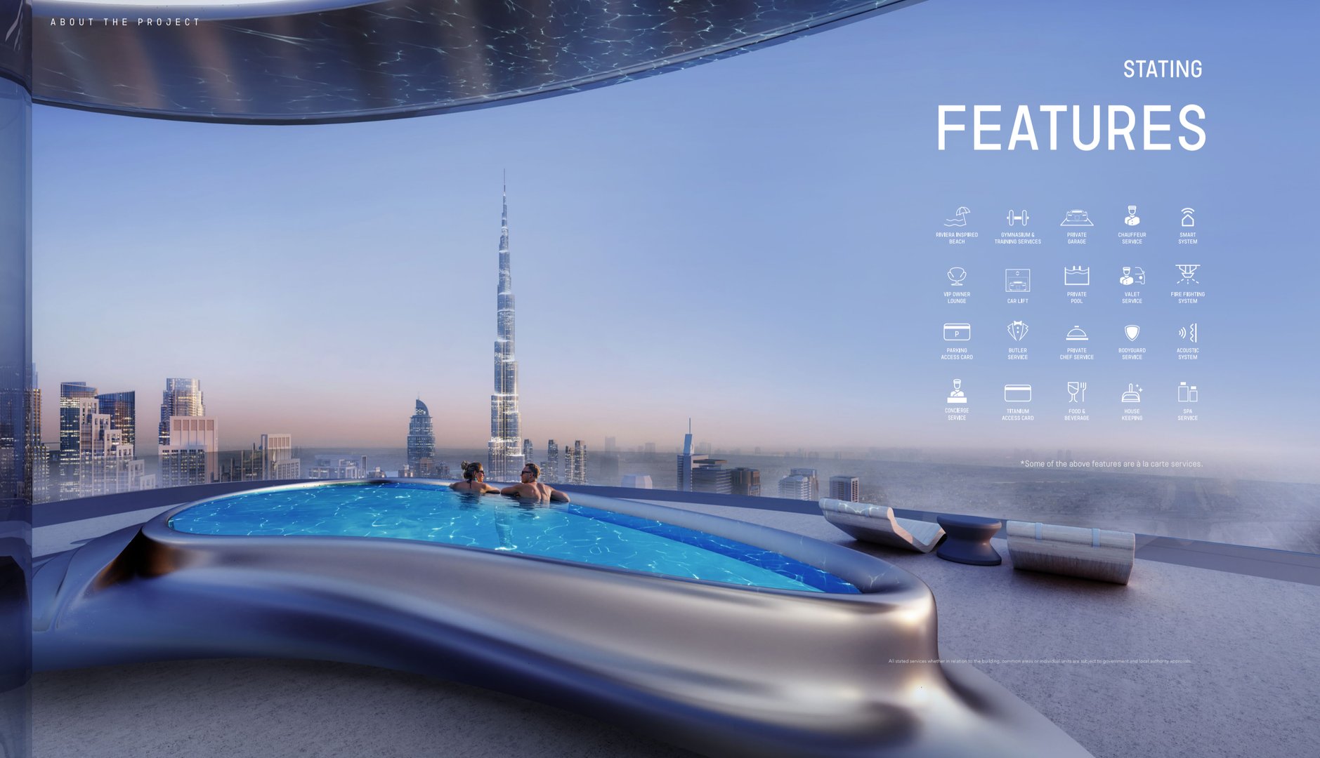 Bugatti Residences - Espacios interiores