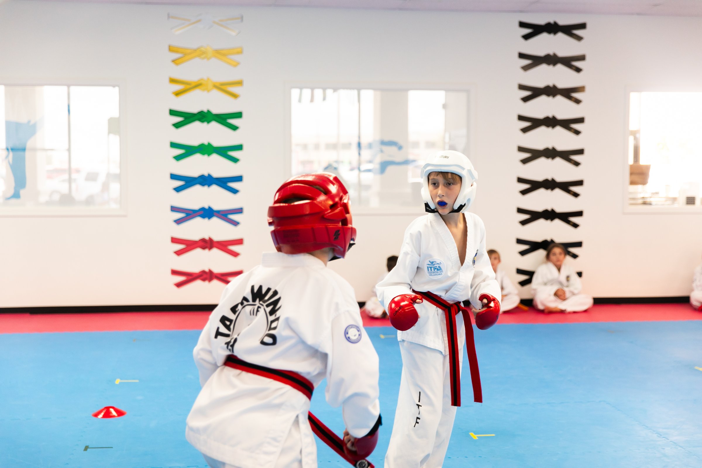 ITFA Taekwon-Do students training