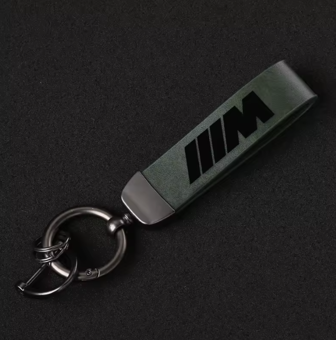Luxury Genuine Leather Keychain BMW