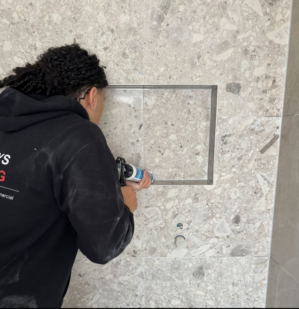 Caulking work example