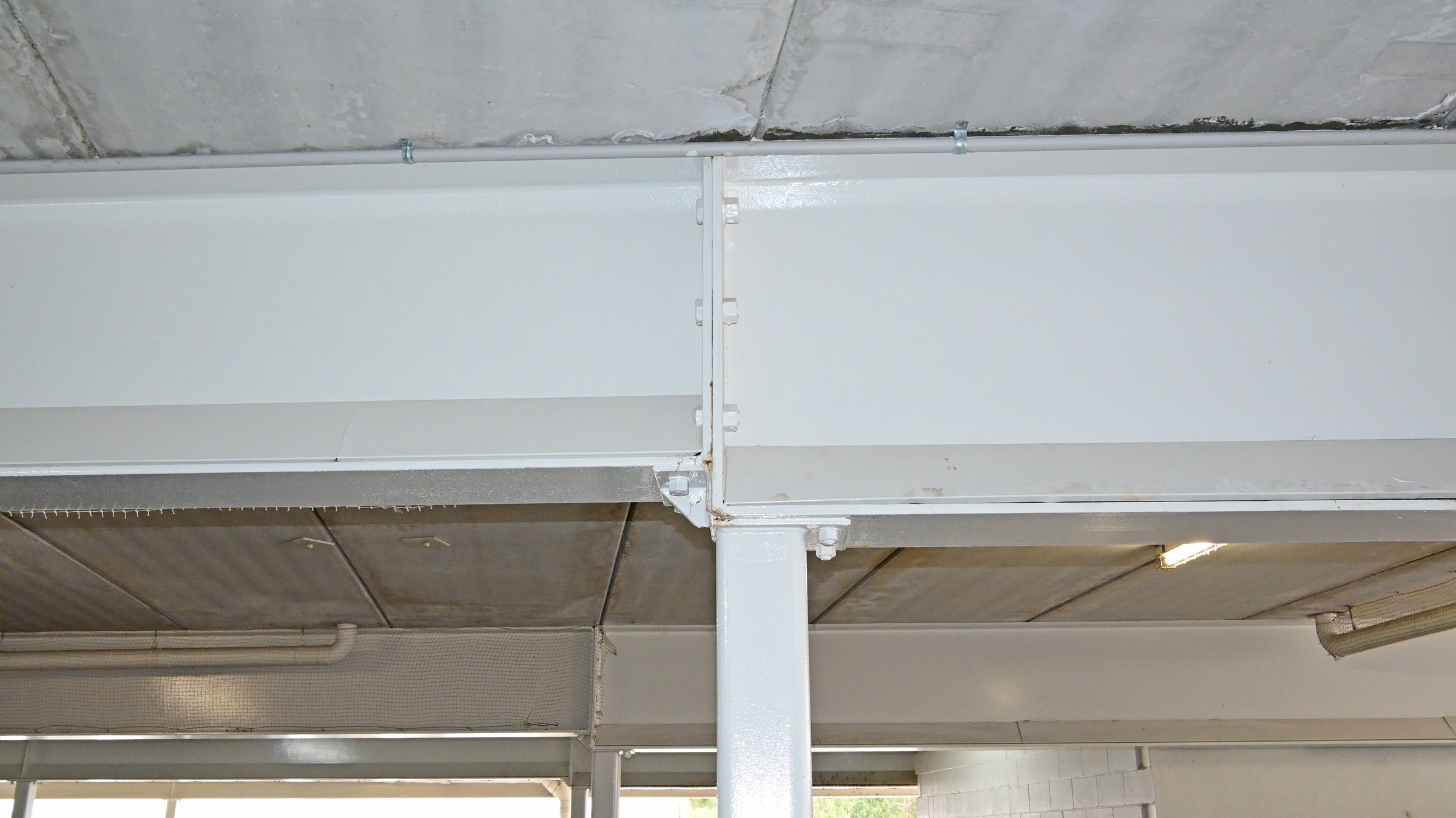 Large steel beam for load-bearing wall removal