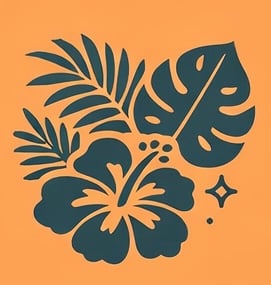 Tropical plants icon