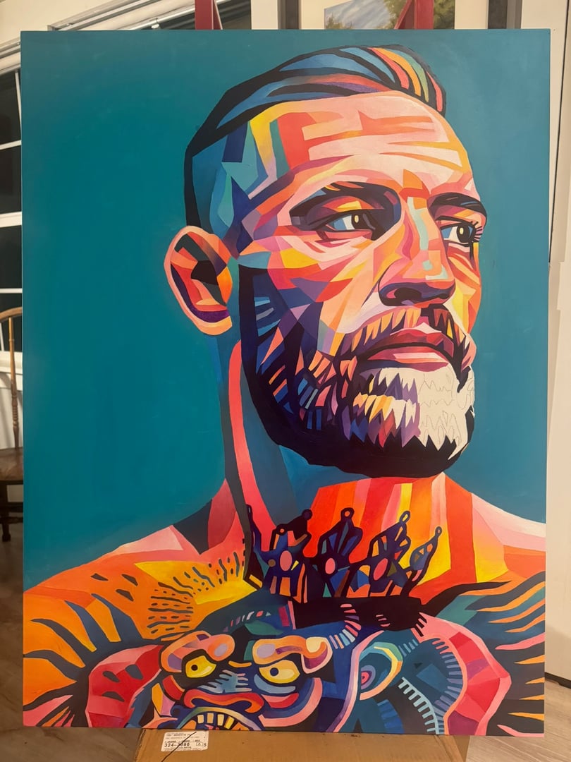 Conor McGregor Painting Process Photo 3
