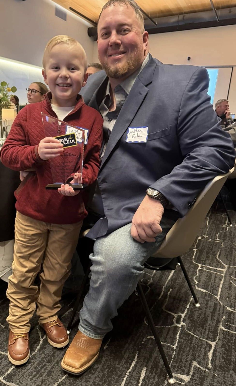 Tate managing farm operations and preparing for future leadership