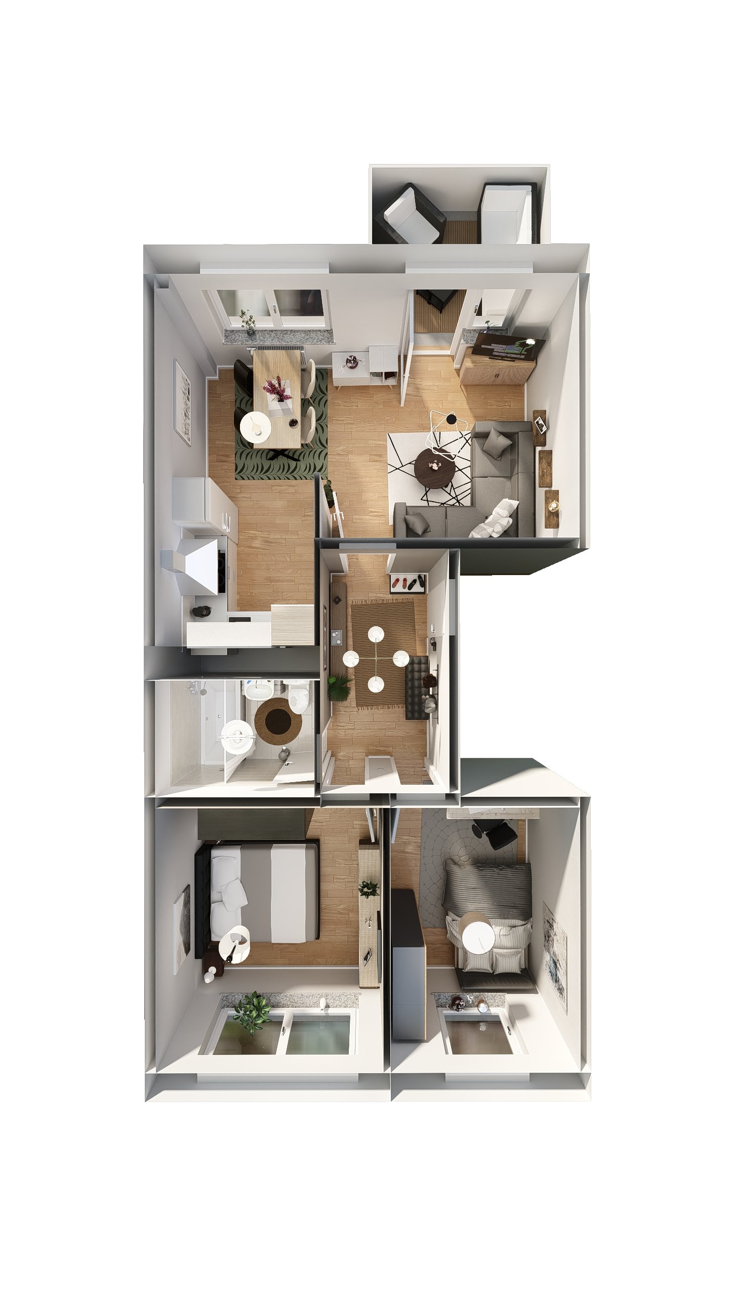 3D Grundriss Muldstraße 84