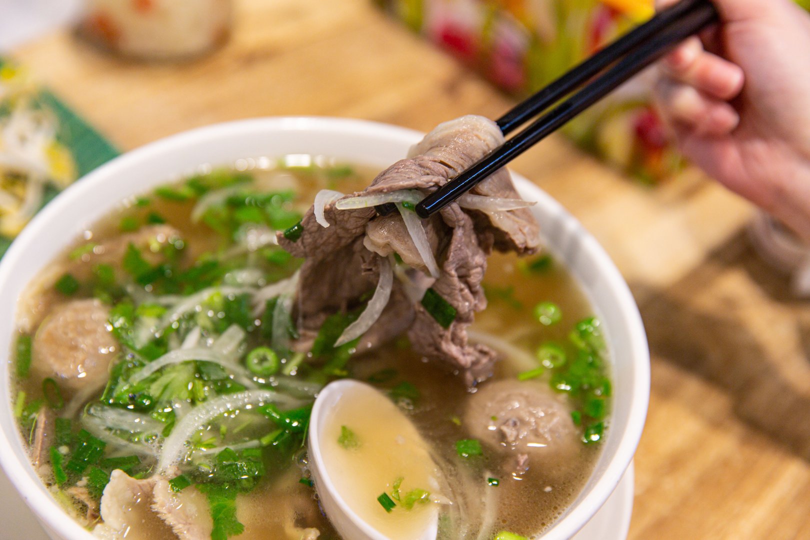Close-Up of Tender Beef Slices