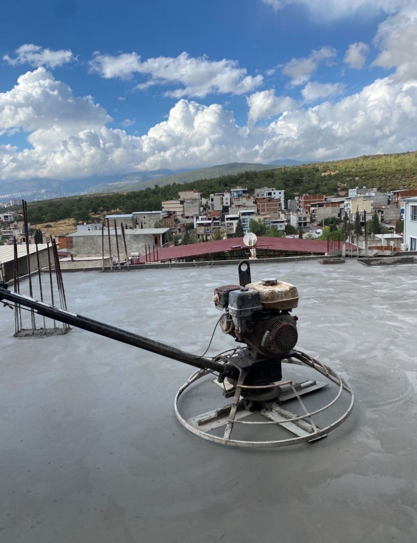 Perdahlı saha betonu sonrası - mükemmel perdah uygulaması