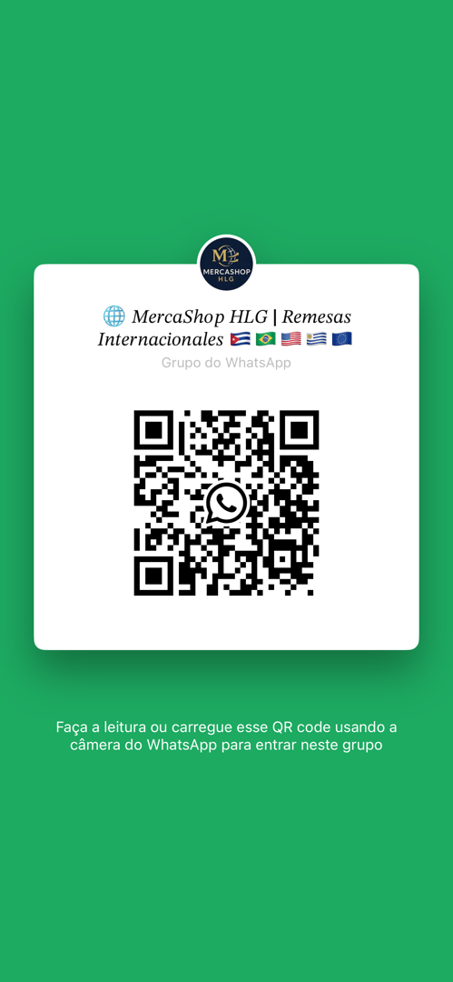 Código QR del grupo de WhatsApp de MercaShop HLG