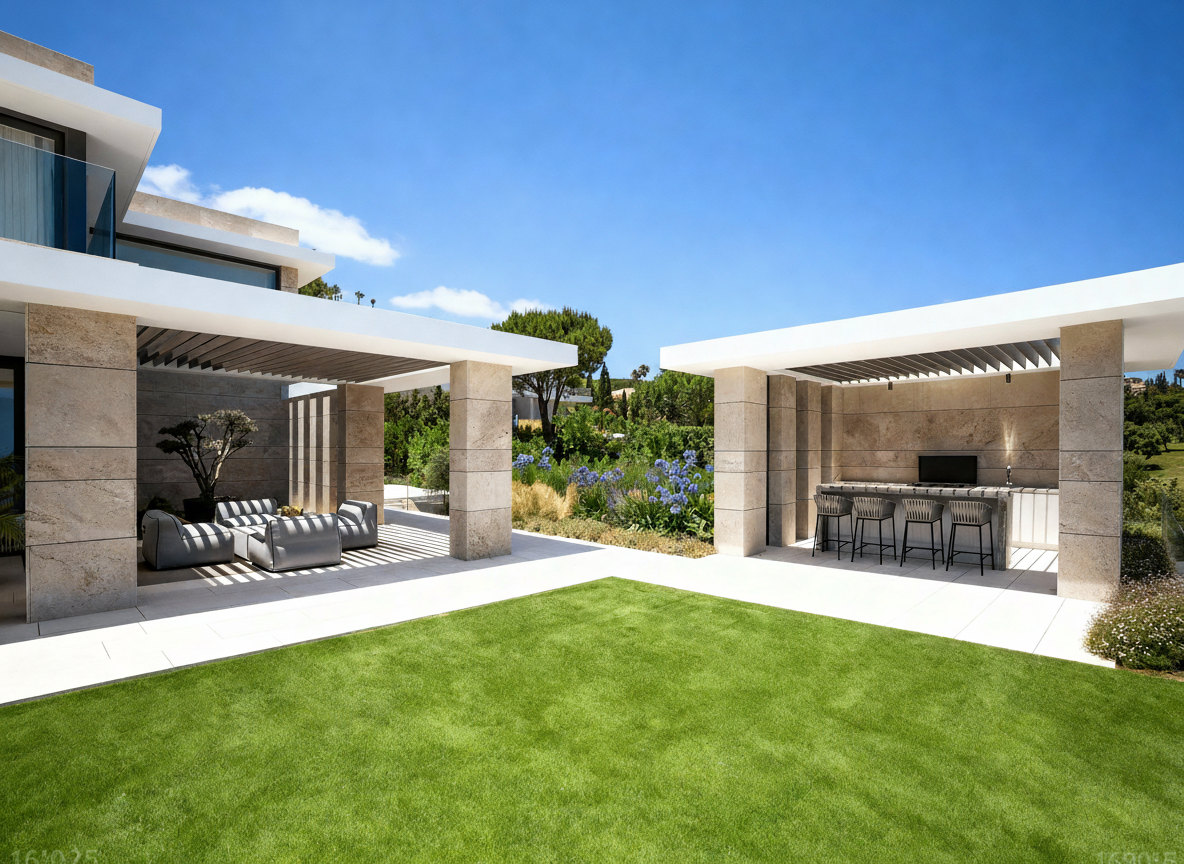 Outdoor grill and dining