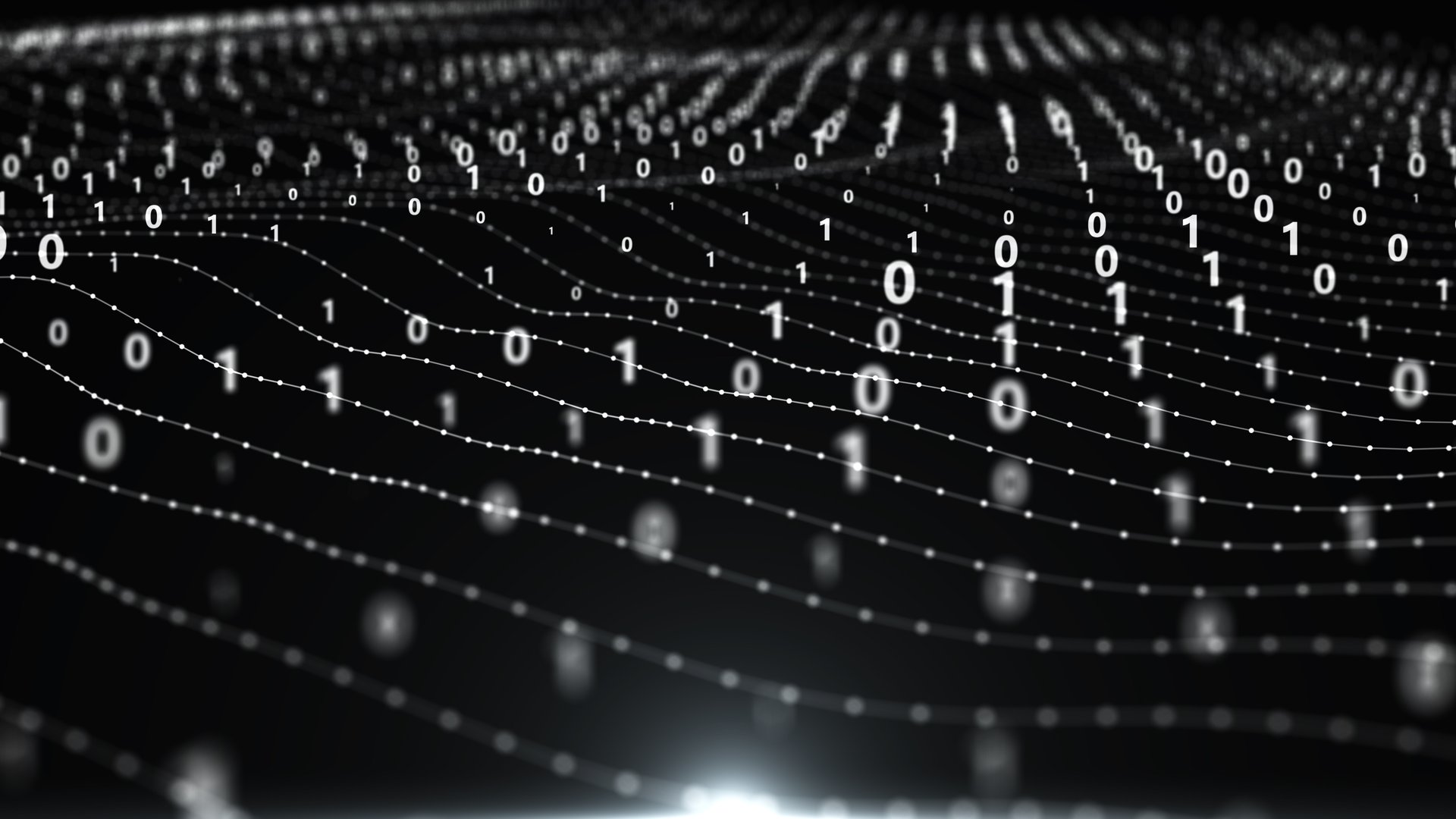 Abstract Digital technology background. Digital Wireframe Binary Code Graphic background 4K photo