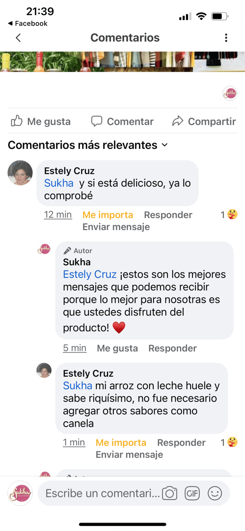 Resultado profesional usando extracto de vainilla