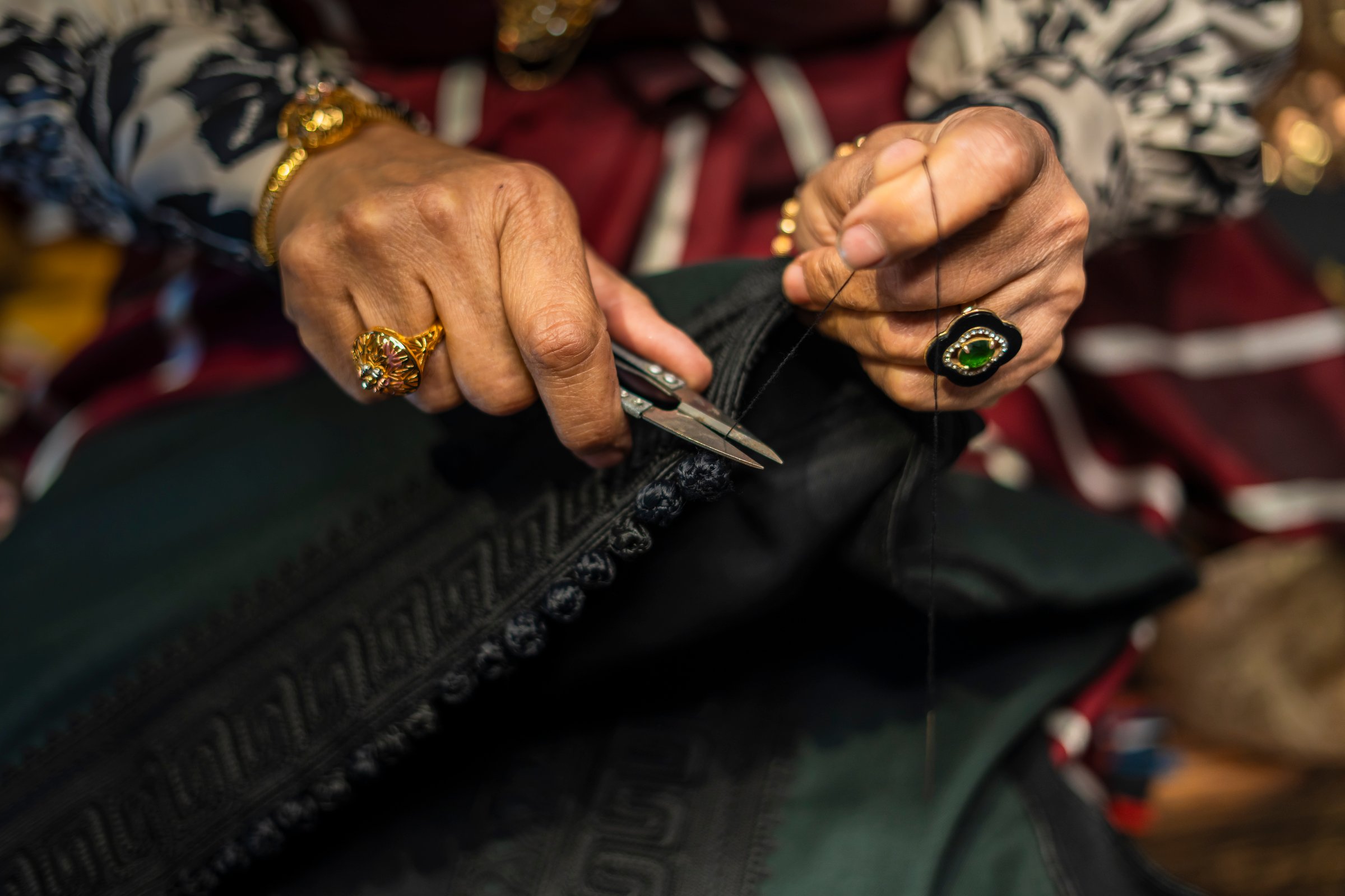 Sewing a traditional Libyan Costume
