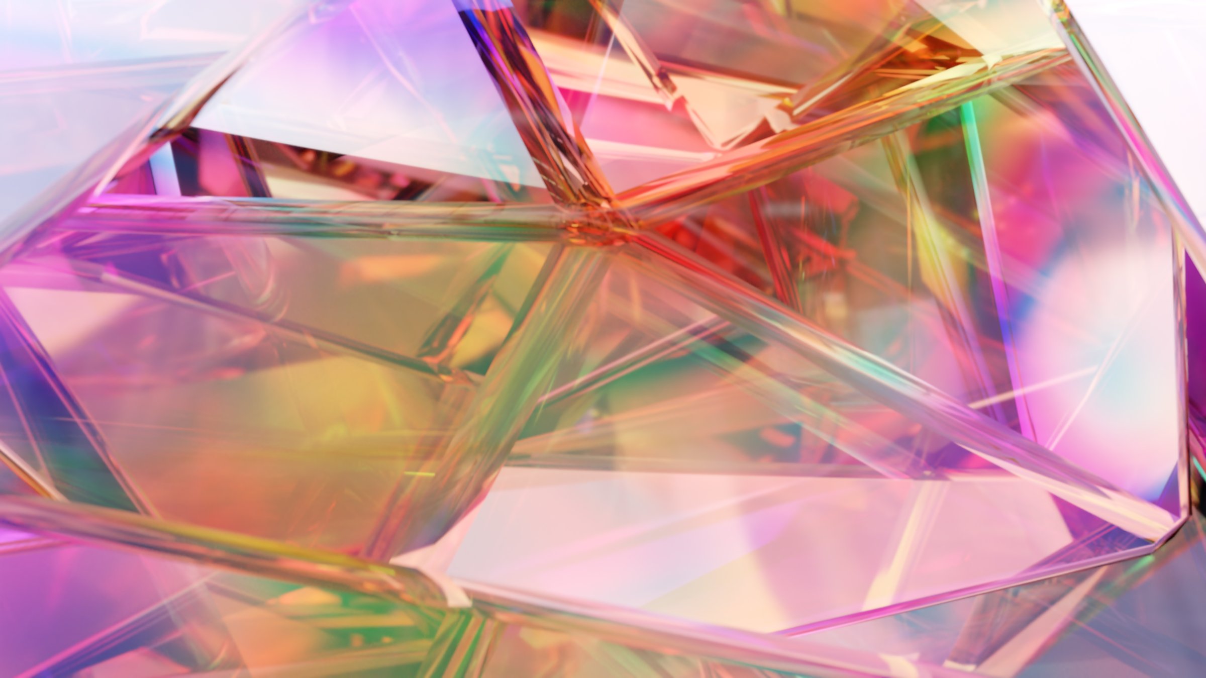 A modern background with the shape of a polygonal crystal. A 3D abstraction of a geometric jewelry surface.