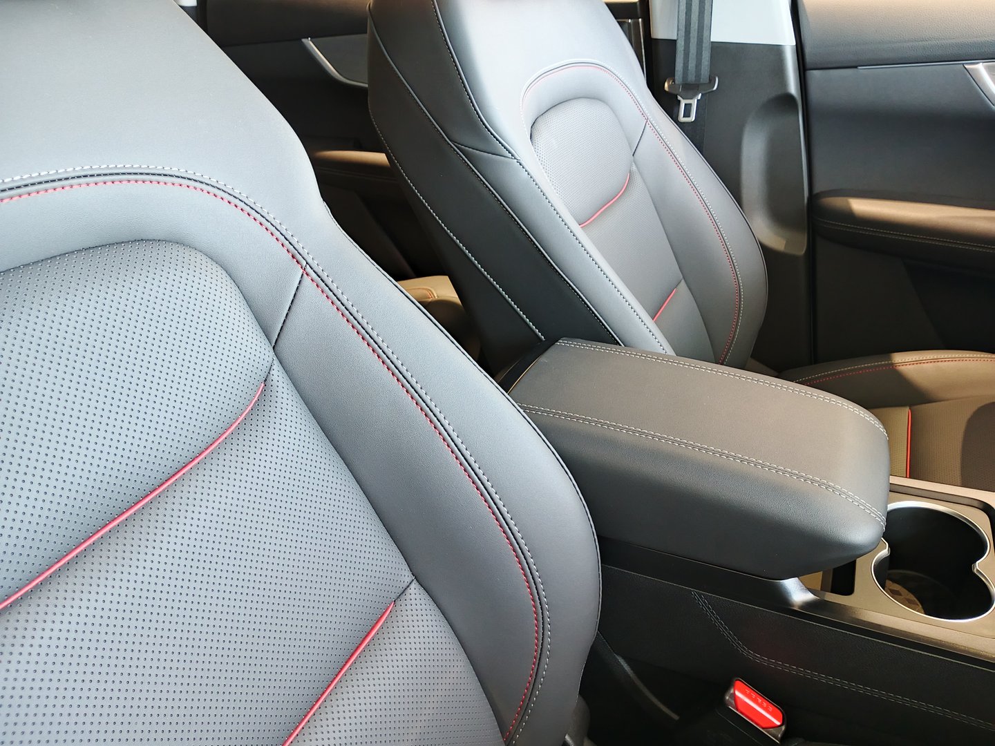 Luxury car leather seats interior