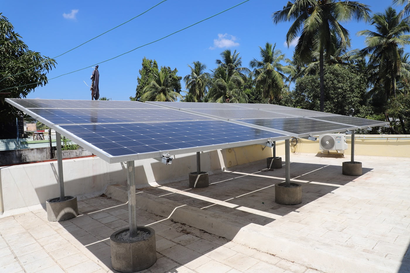 Solar panel providers installation at Mahanagar Extension project in Lucknow