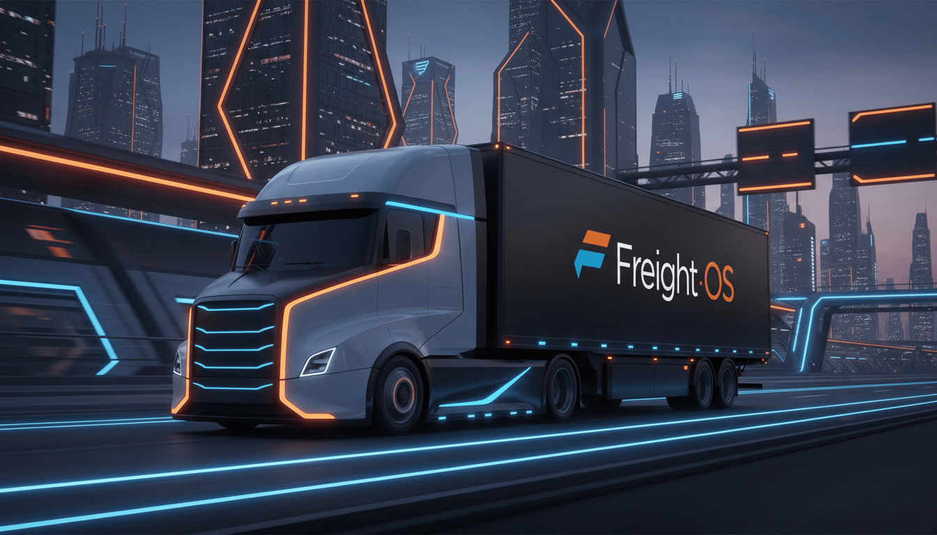Freight OS branded truck