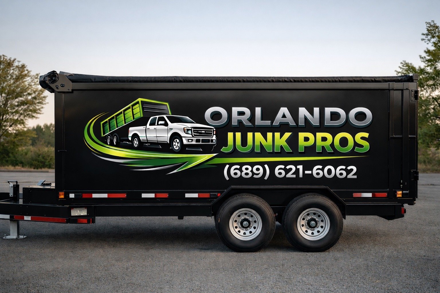 Professional junk removal worker