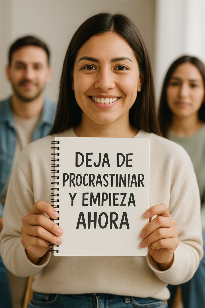 Deja de procrastinar - Imagen motivacional
