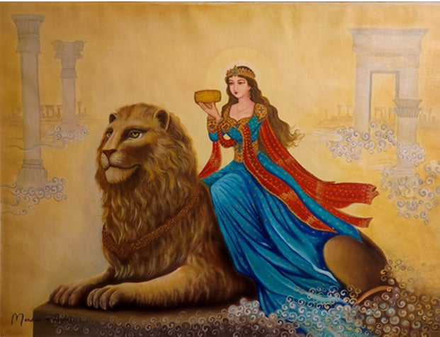 با الهام از جریان اثیری «ملکه آنیما»، بانویی سوار بر اسب که زمین را با نیروی عشق و جوهره زنانه نجات می‌بخشد. نمادی از صلح جهانی و قدرت زنانه.