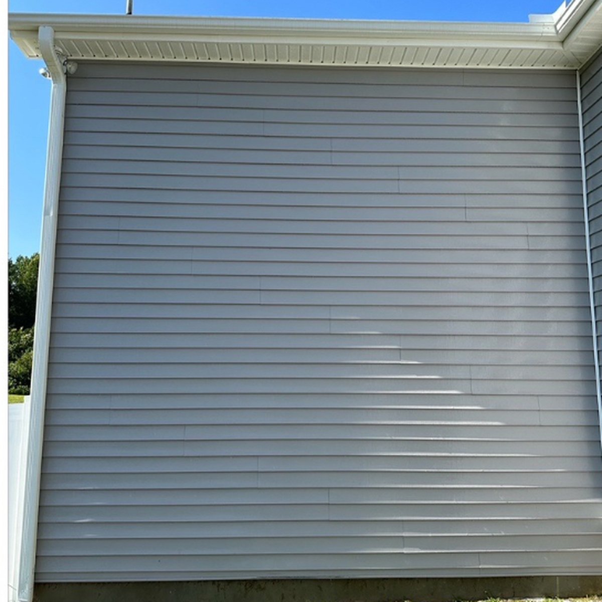 Before house soft washing in Youngsville NC - dirty siding