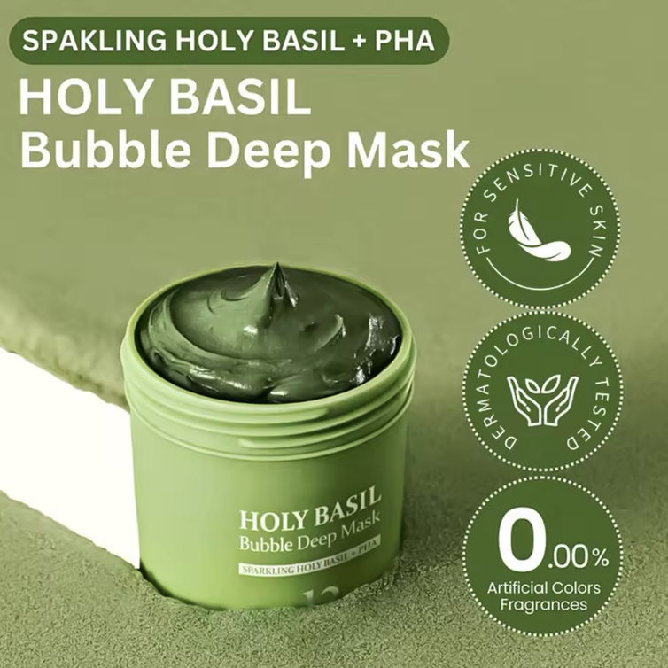 Holy Basil Bubble Cleansing Mask