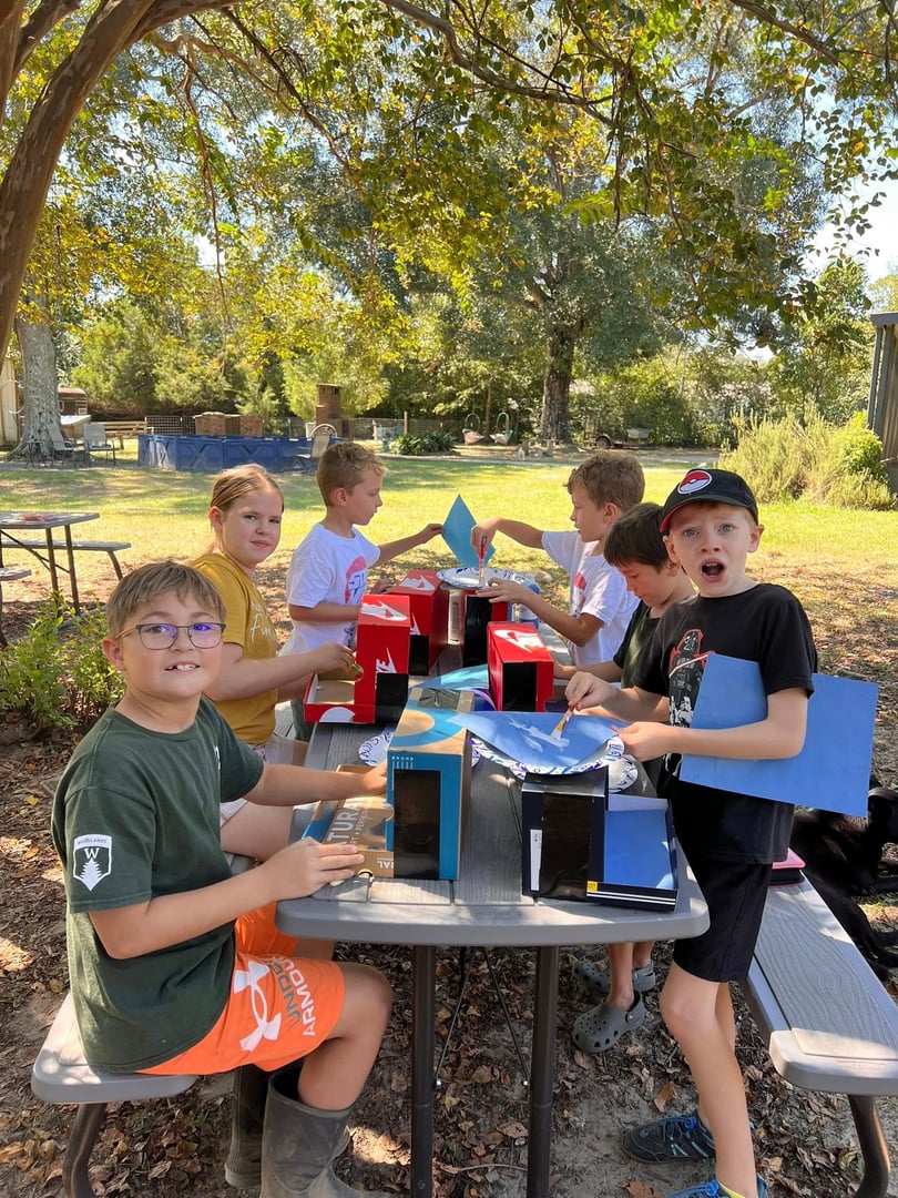 Students at Udderly Acres Learning Center
