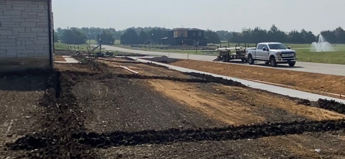 Professional irrigation system installation