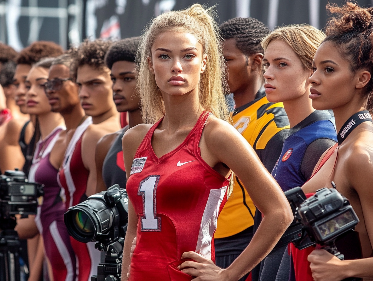 brands and advertisers for sports name white athlete