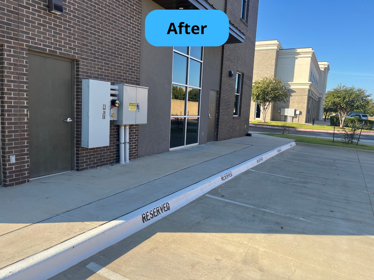 After commercial surface cleaning