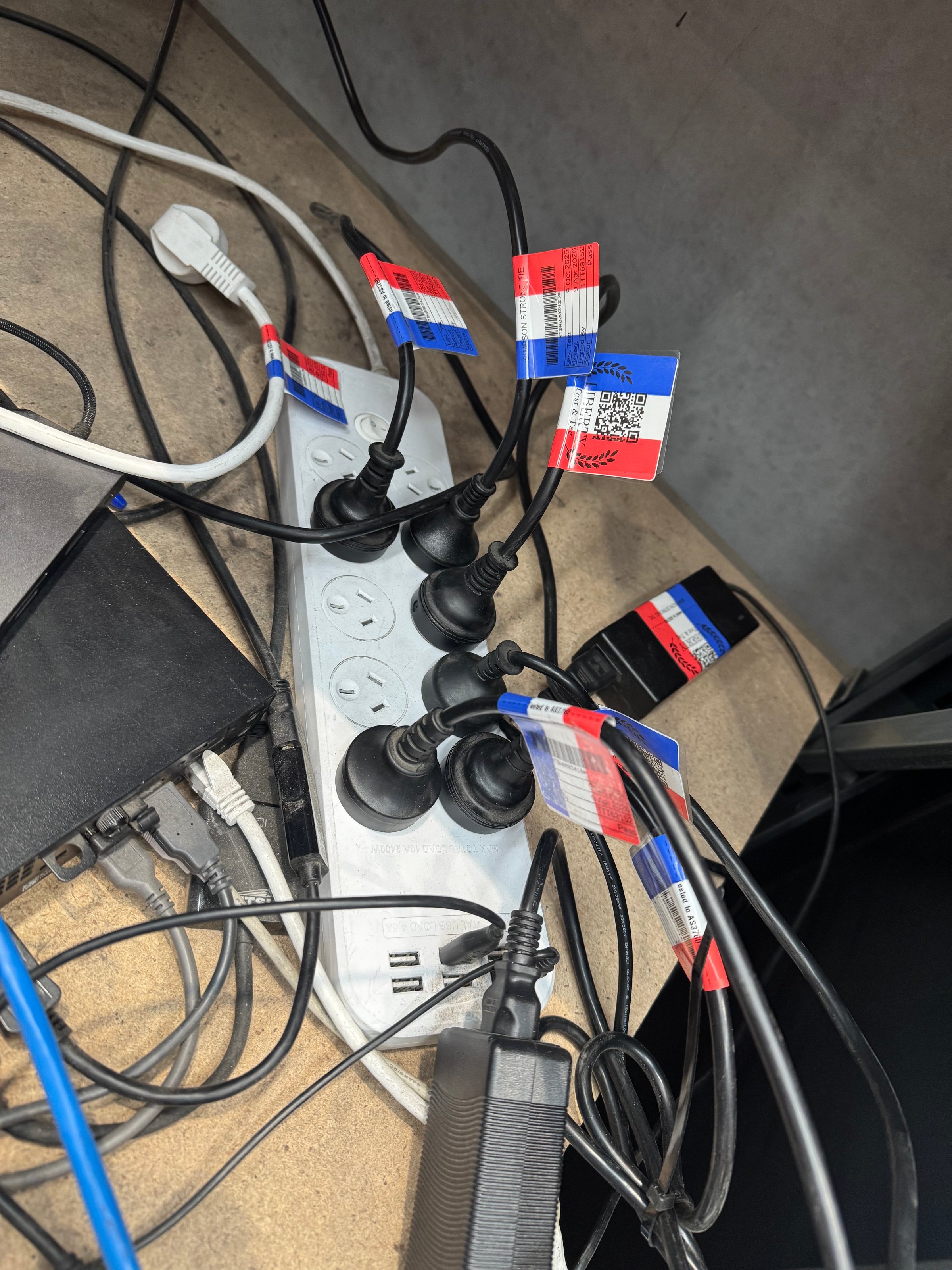 Home inspector testing home circuit breaker.