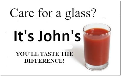 Tomato Juice Advertisement Comparison