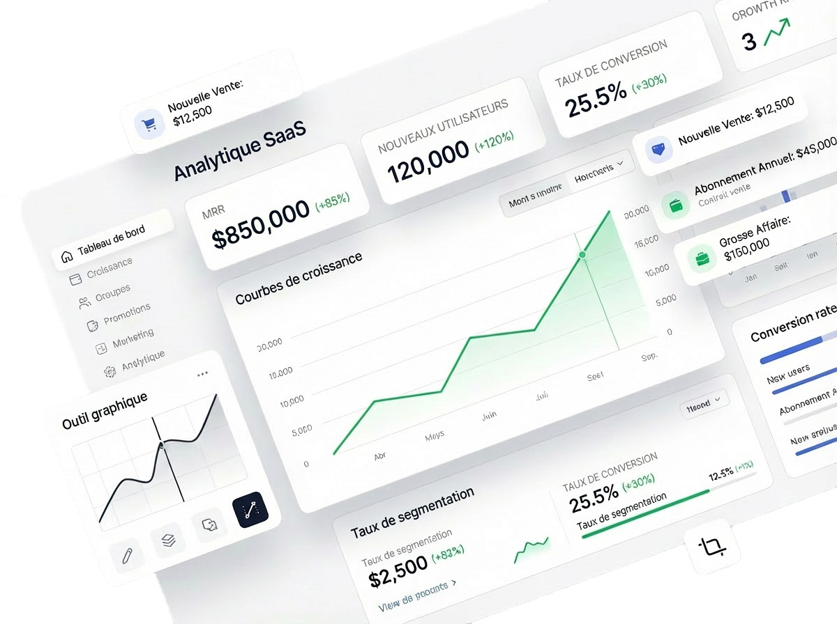 Dashboard analytics interface