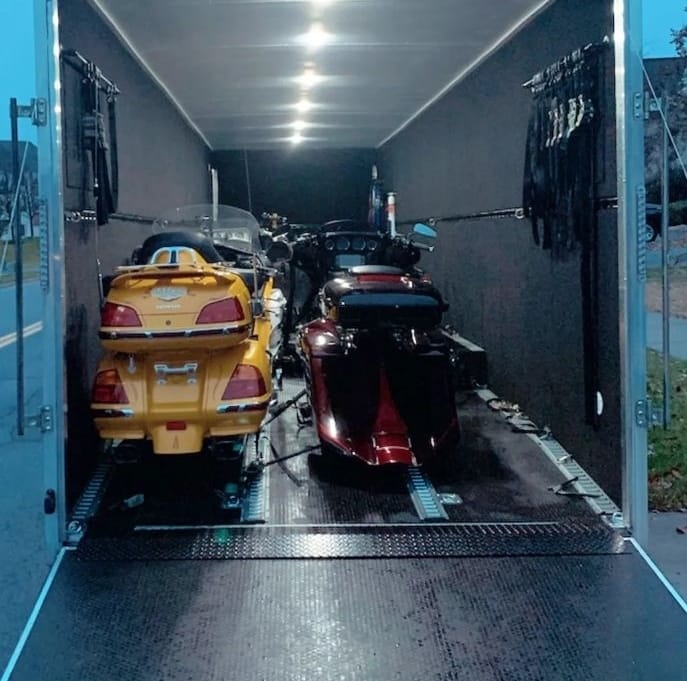 Professional motorcycle transport service